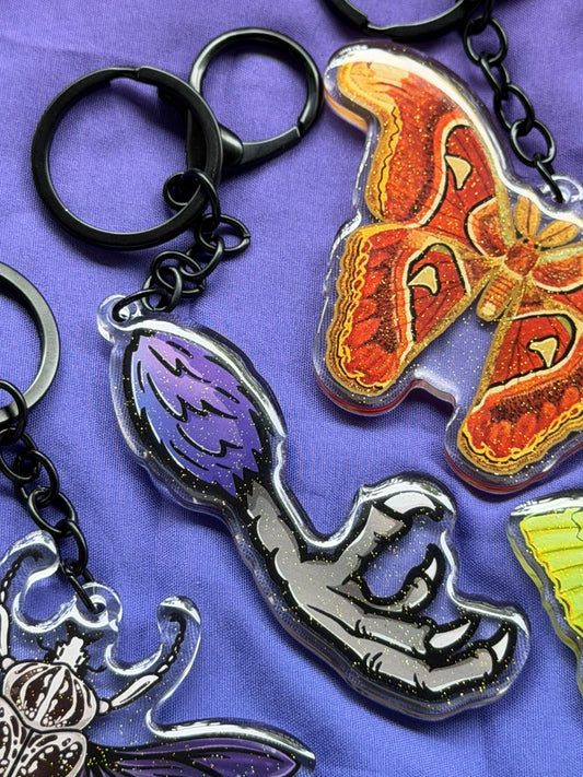 TURKEY TALONS - Drop Dead Gorgeous Sparkle Keychain