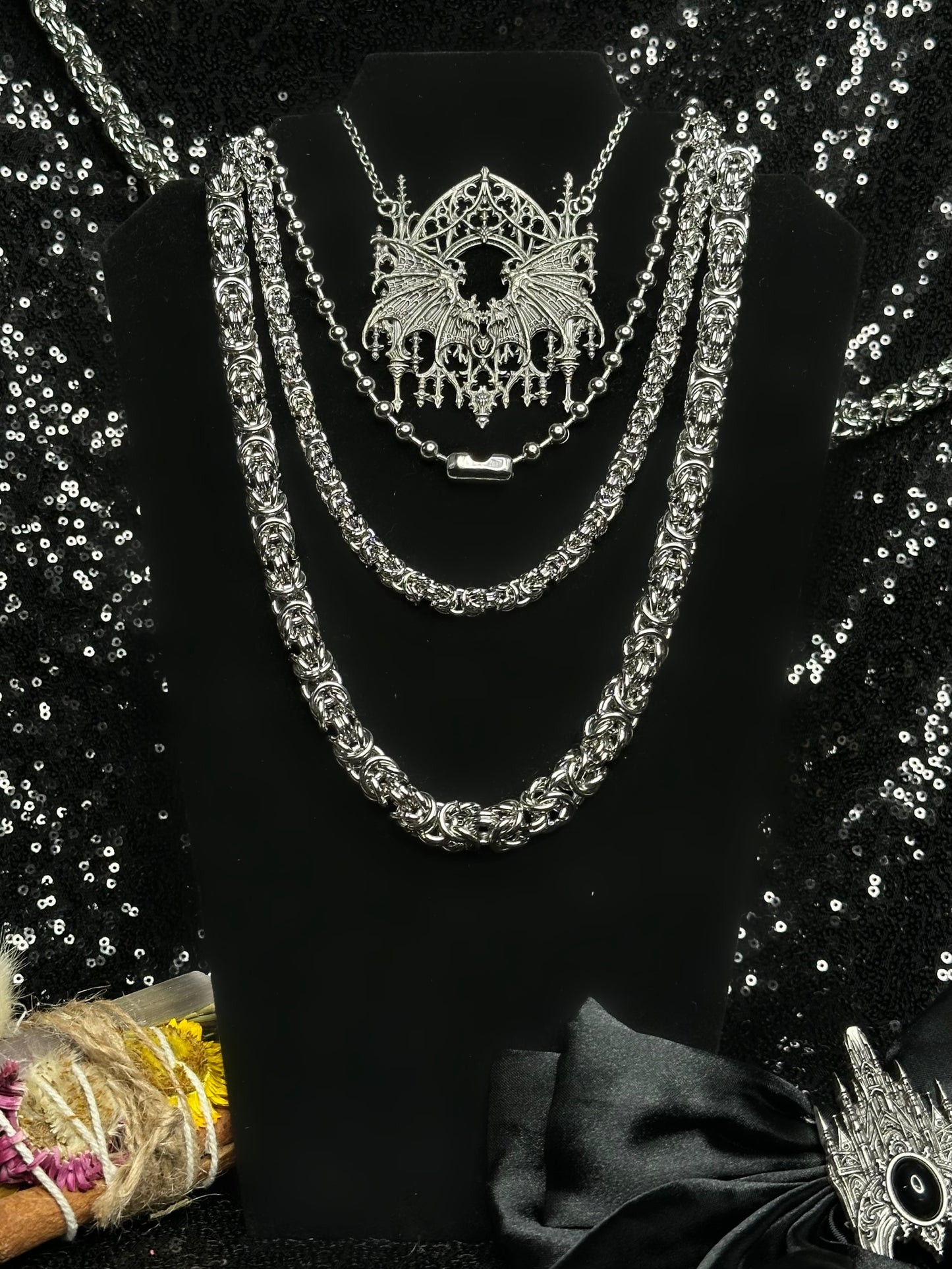 LARGE COIL - Mother of Hades Chainmail Necklace