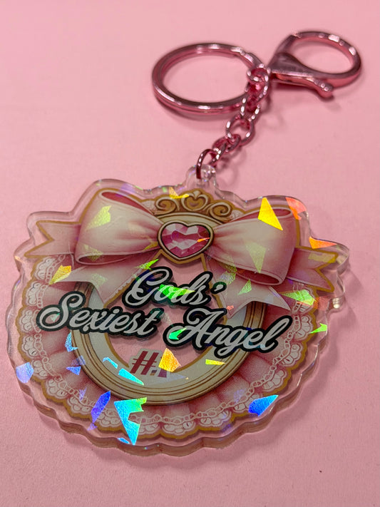 GOD’S SEXIEST ANGEL - Drop Dead Gorgeous Iridescent Keychain