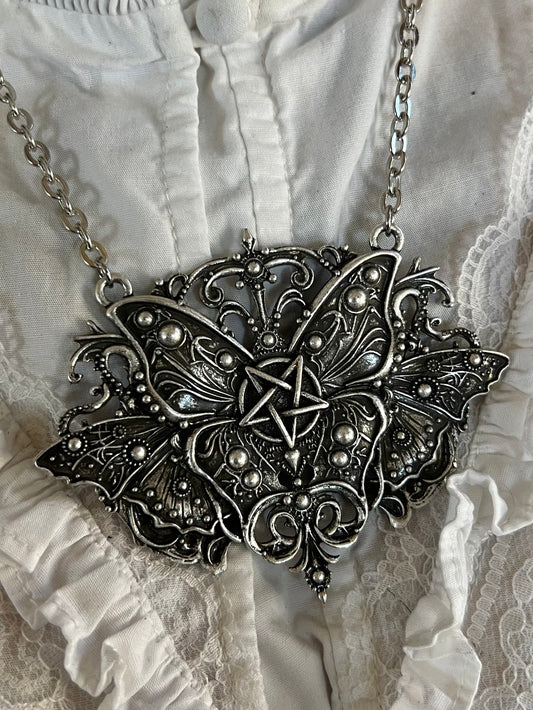 DARK FAE - Mother of Hades Cast Butterfly Necklace