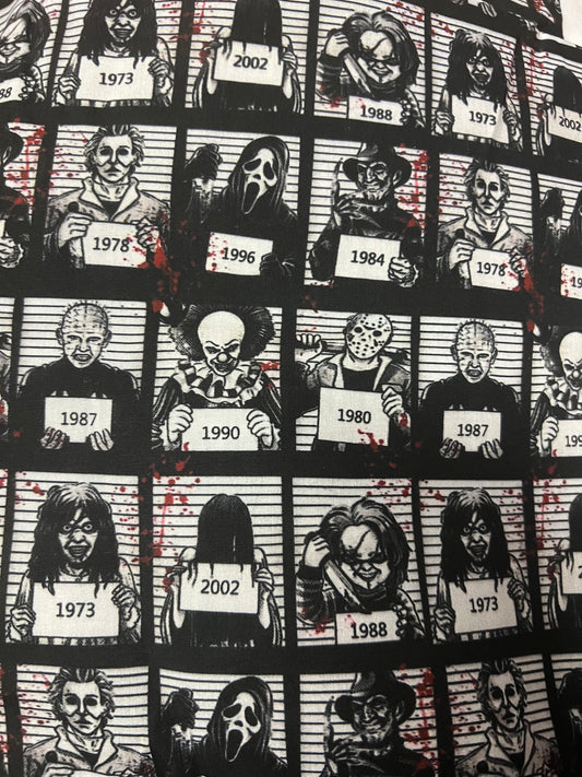 YEAR OF THE SERIAL KILLERS - Polycotton Fabric from Japan
