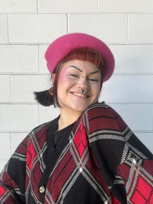 FROLIC AROUND BERET - Ray of Sunshine Pink Beret