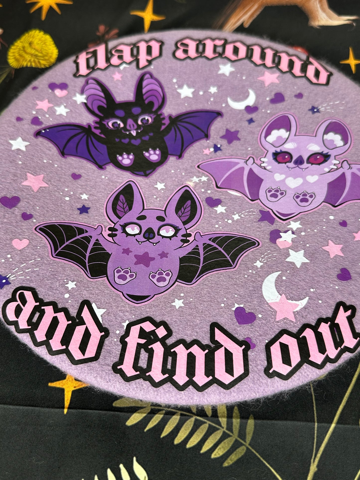 FLAP AROUND BERET - Lilac Bat Beret