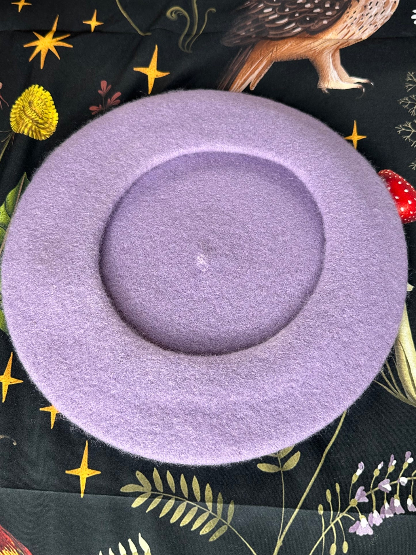 FLAP AROUND BERET - Lilac Bat Beret