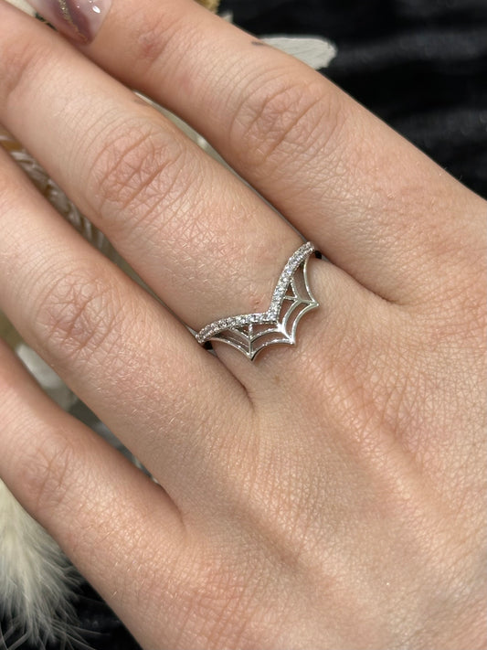 Spinderella - 925 Silver Ring w/ cubic zirconia