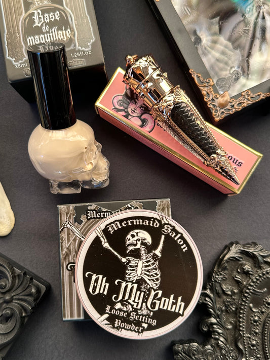 Goth Essentials Bundle - Foundation Powder Lipstick Bundle