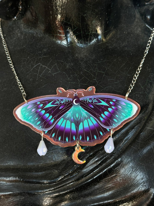LA BELLA LUNA - Iridescent Dew Drop necklace