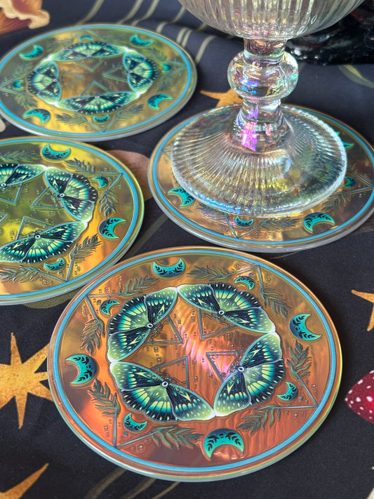 LA BELLA LUNA - Iridescent Coaster Set