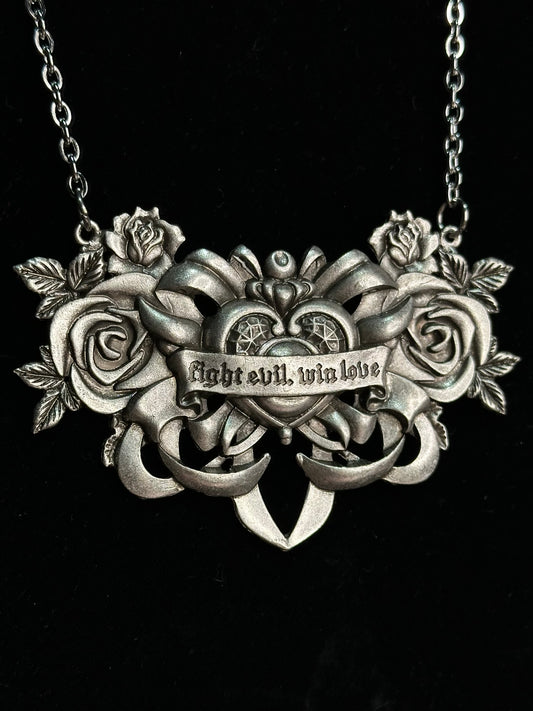 FIGHT EVIL, WIN LOVE - Mother of Hades Tribute Necklace