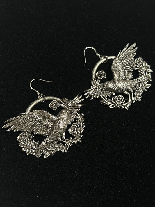 A MURDER IN THE ROSES - Mother of Hades NIGHT GARDEN Earrings