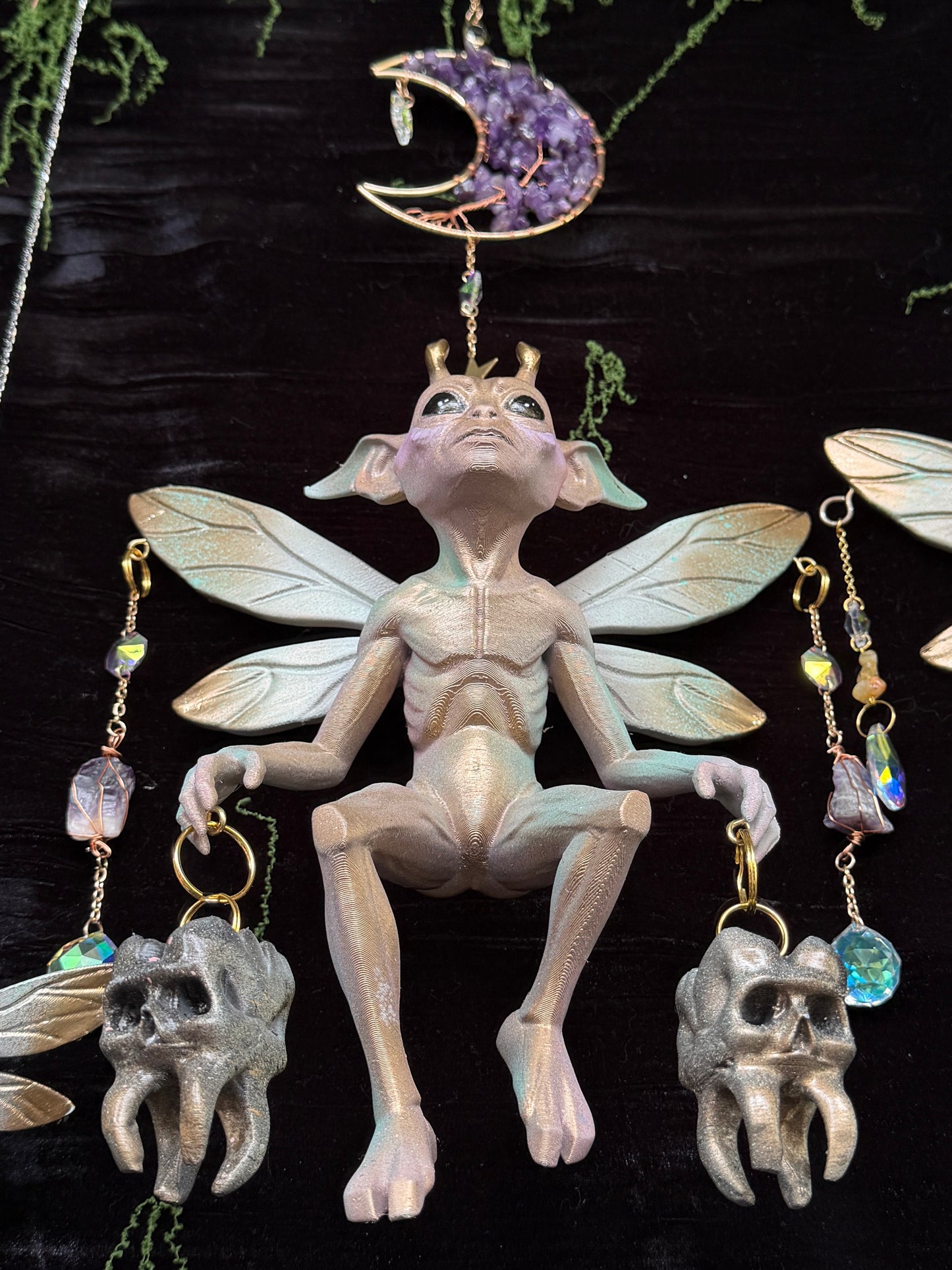 WILLOW - Amethyst  Moon Tooth Fairy Creature