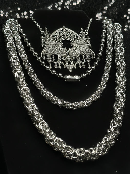 LARGE COIL -  Mother of Hades Chainmail Necklace