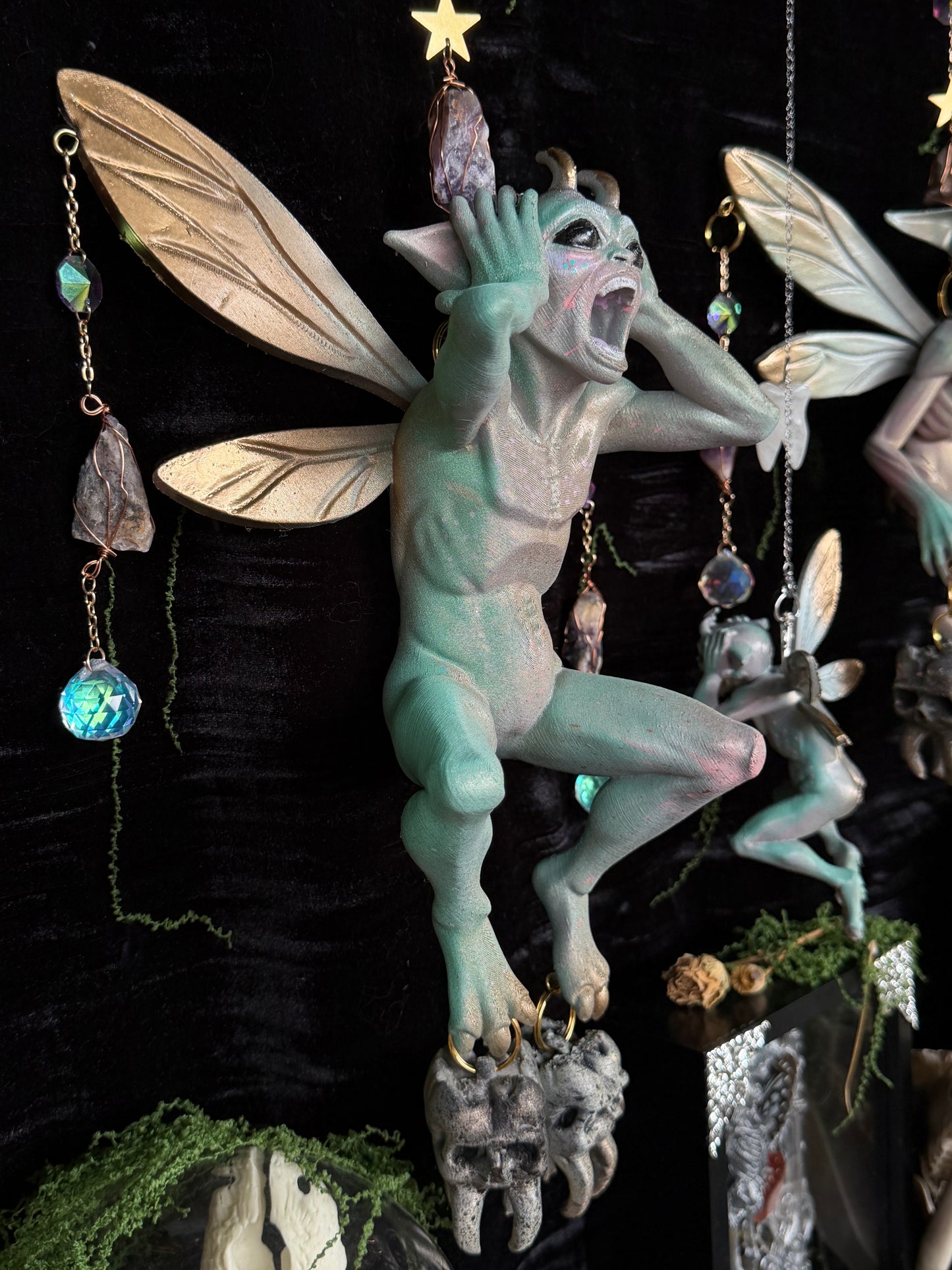 WISP - Amethyst Moon Tooth Fairy Creature