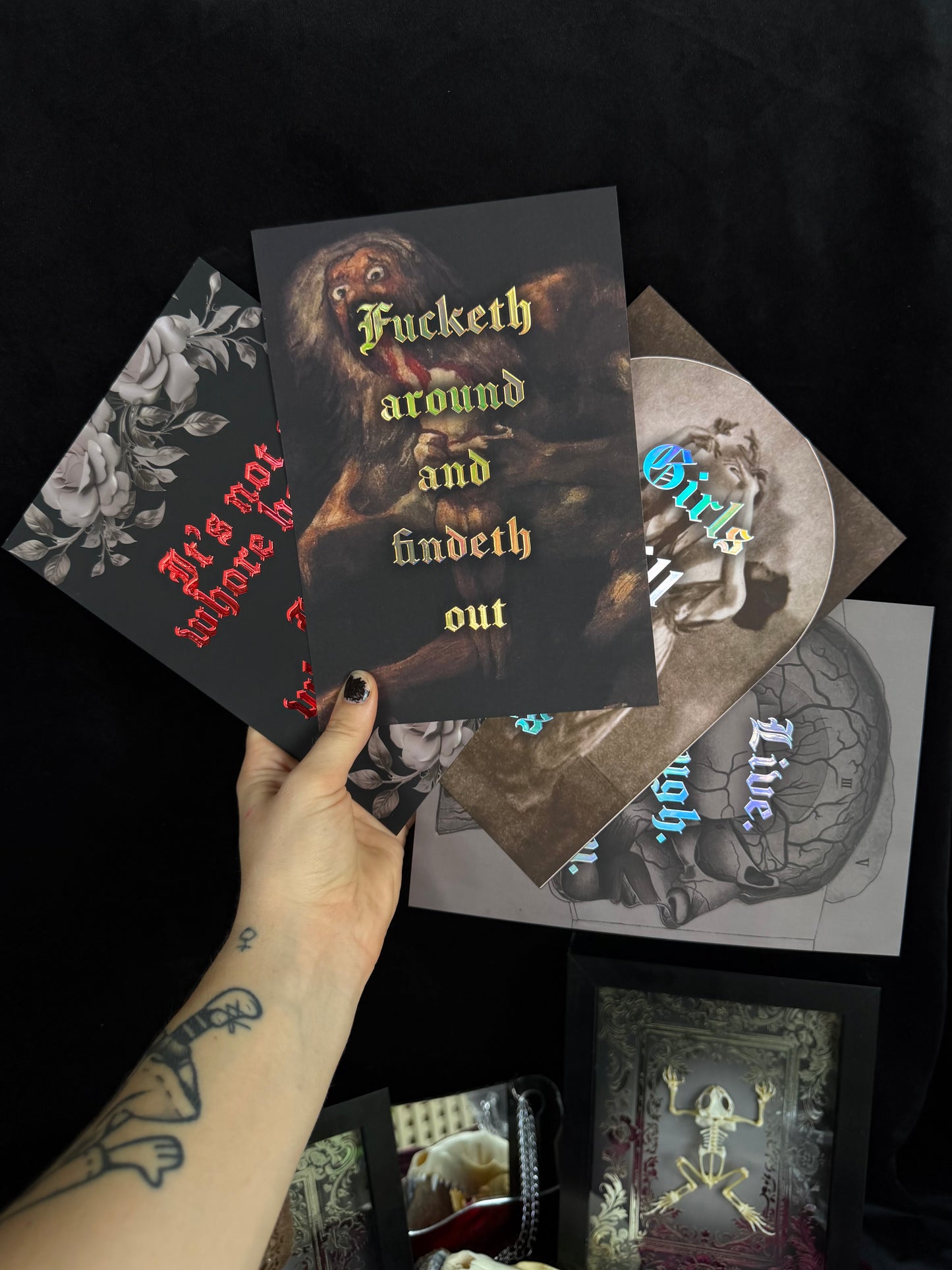 GIRLS WILL BE GIRLS - A5 Satin Holographic print