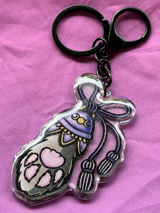 LUCKY RABBIT FOOT - Drop Dead Gorgeous Sparkle Keychain