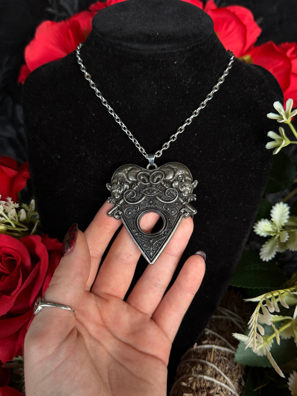 KNOCK THREE TIMES - Mother of Hades Planchette Necklace