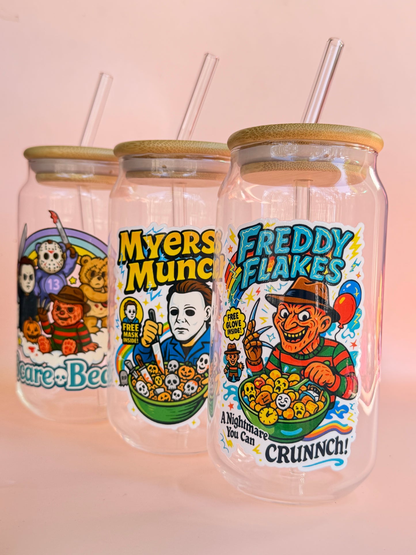 FREDDY FLAKES - Glass Latte Drink Cup