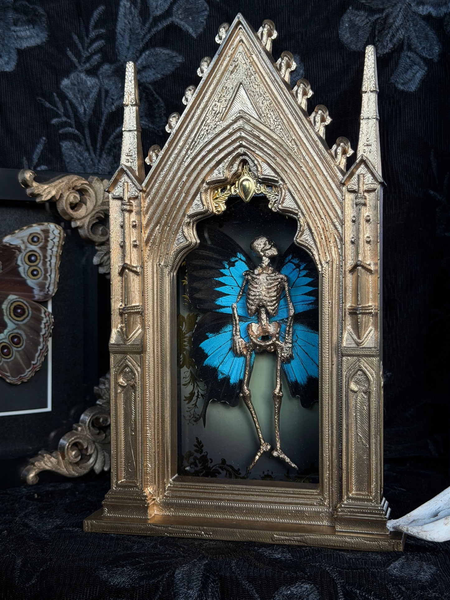 GOLD MAUSOLEUM FAIRY - Mother of Hades Dead Fairy Frame