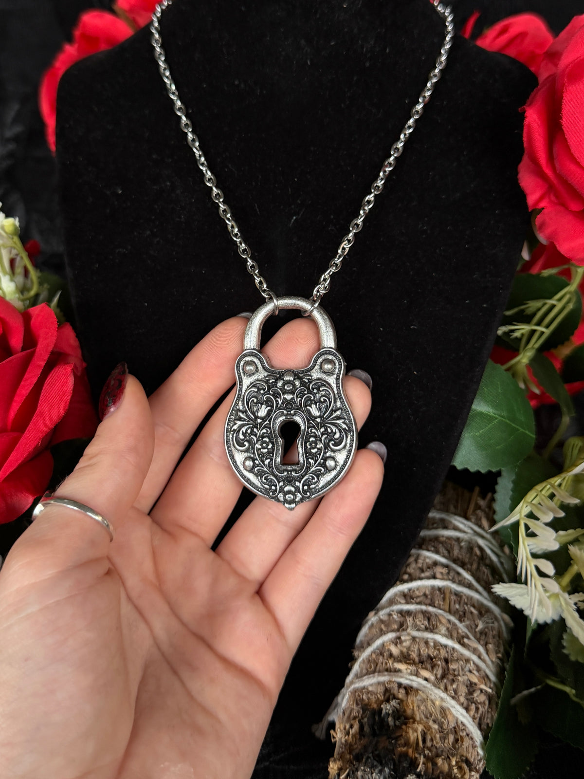 CELLAR DOOR PADLOCK - Mother of Hades Padlock Necklace