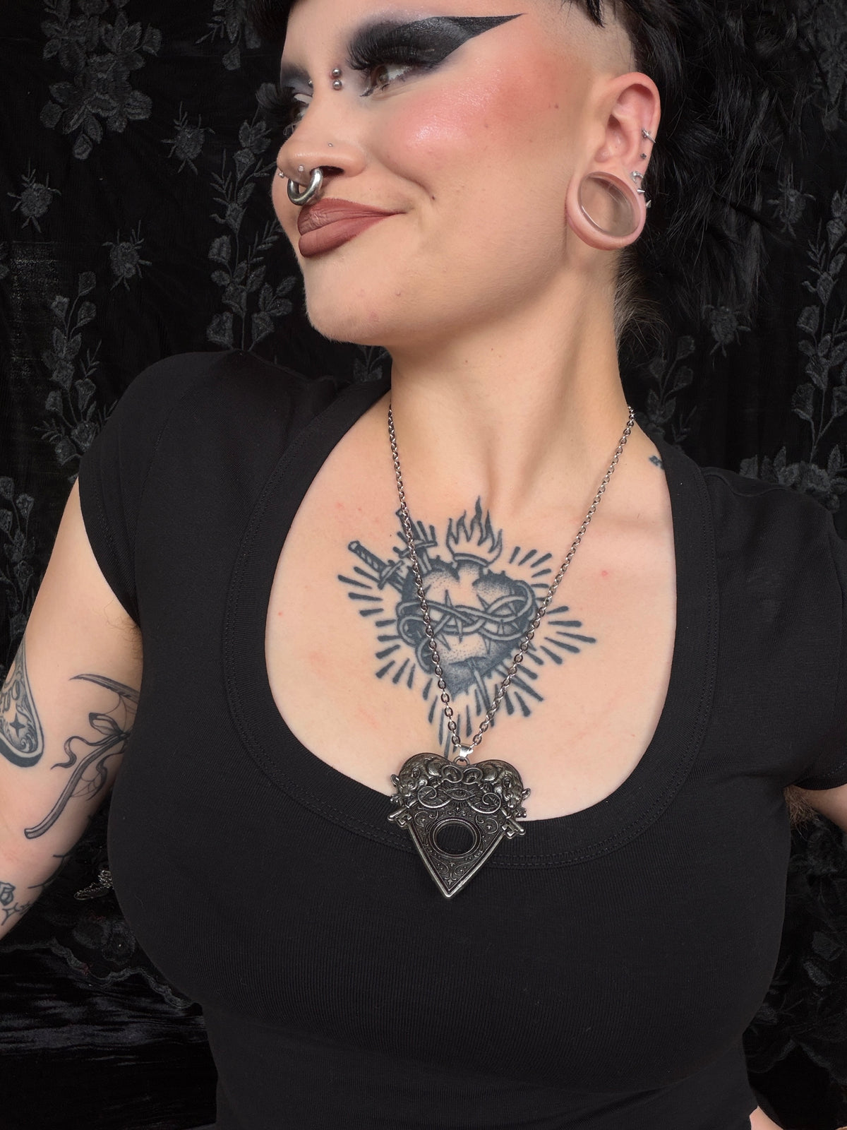 KNOCK THREE TIMES - Mother of Hades Planchette Necklace