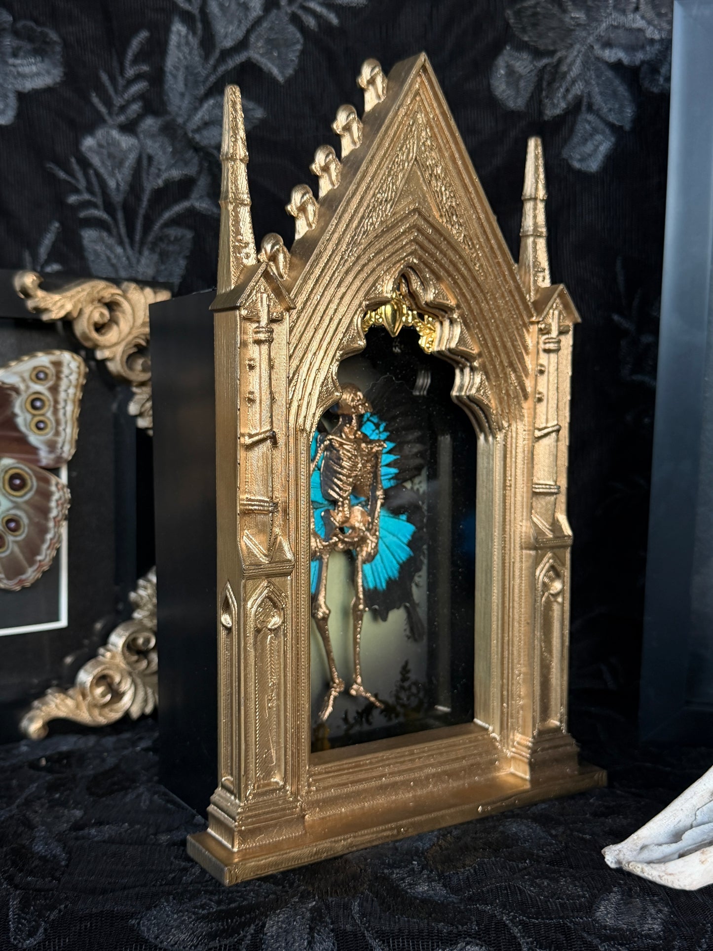 GOLD MAUSOLEUM FAIRY - Mother of Hades Dead Fairy Frame