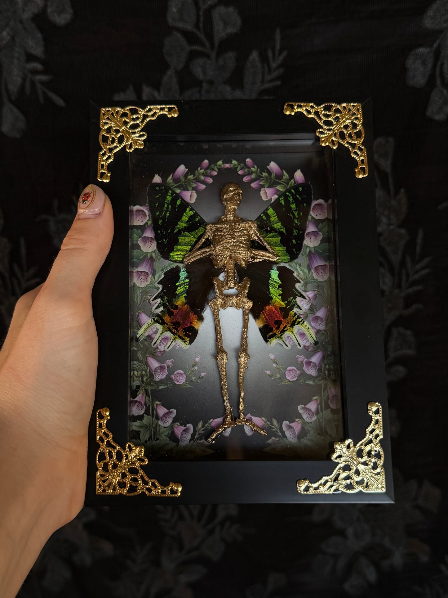 FOX GLOVE FAIRY - Mother of Hades Dead Fairy Frame