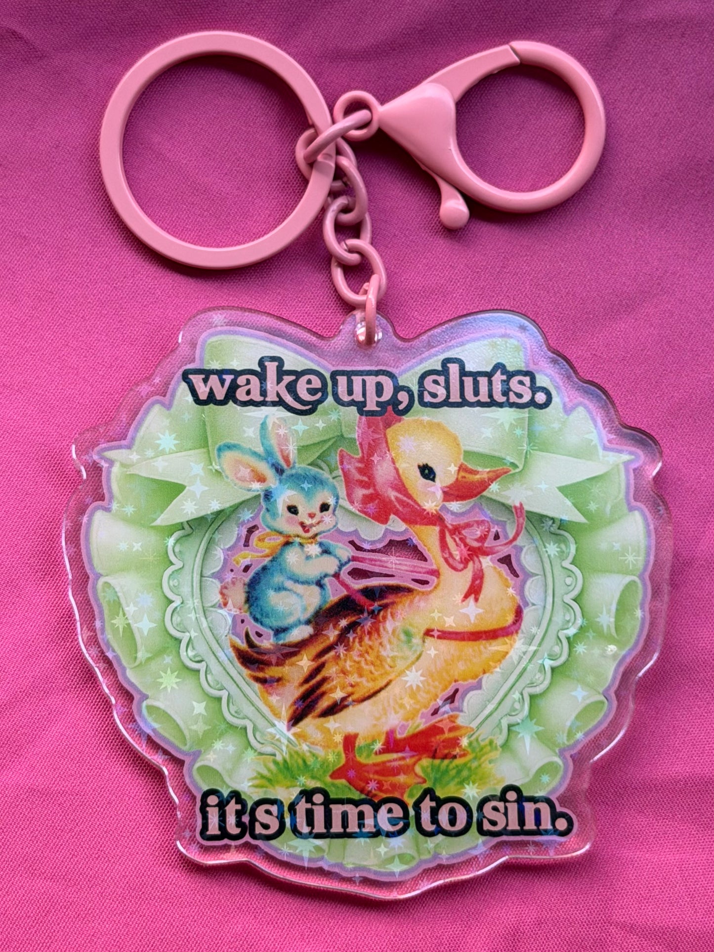 TIME TO SIN - Drop Dead Gorgeous Sparkle Keychain