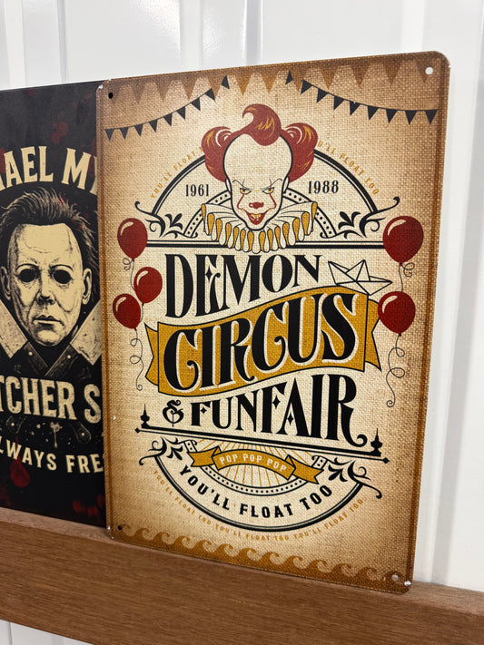 DEMON CIRCUS - Tin Sign
