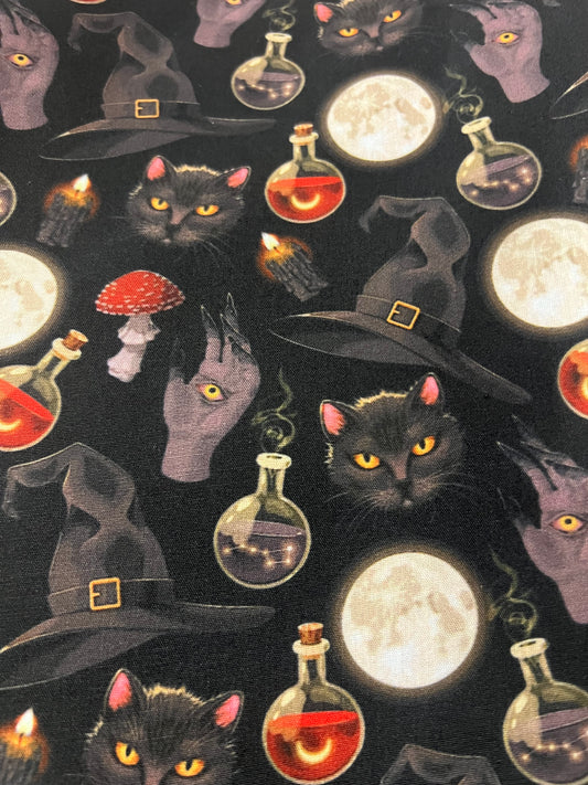 BLOOD MOON OCCULT - Polycotton Fabric from Japan