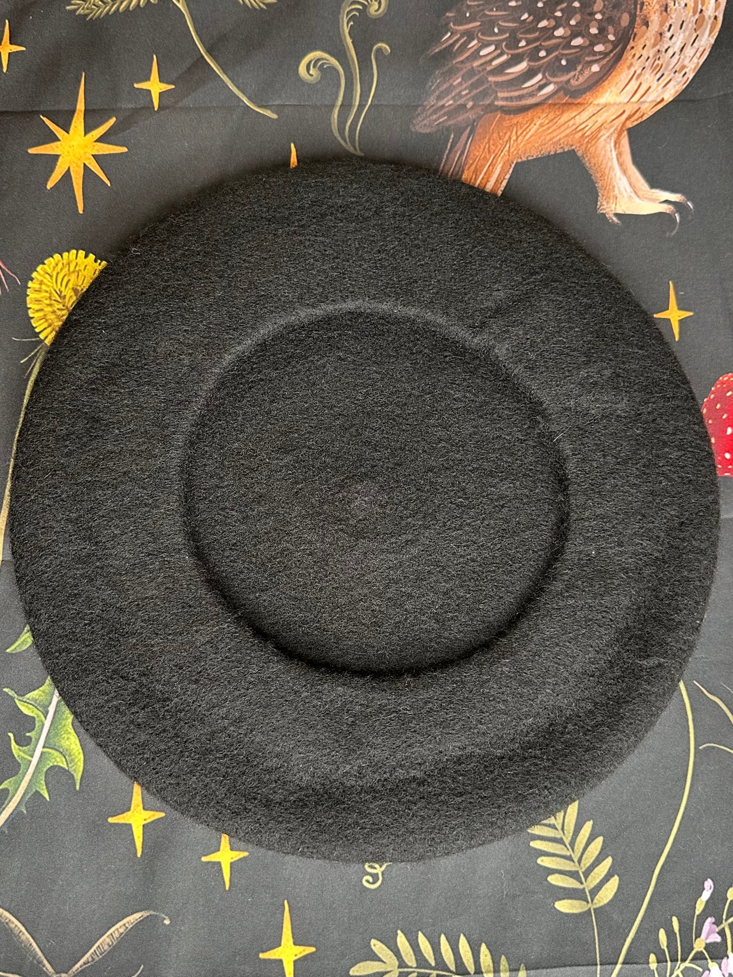 LIVE LAUGH LUCIFER BERET - Black Lucifer Beret