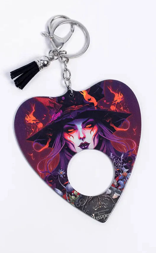 Jumbo Planchette Keychain - WITCHING YOU WELL