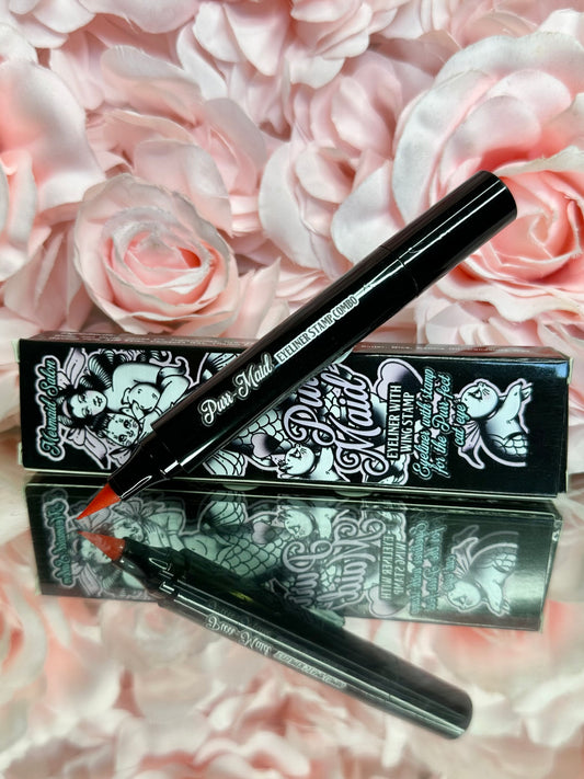 PURRMAID RED - Eyeliner stamp with liquid liner