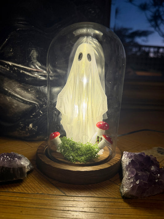 FRIGHT LIGHT - ghost in a jar night light / lamp