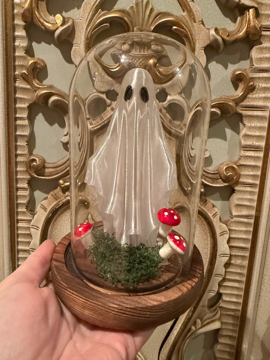 FRIGHT LIGHT - ghost in a jar night light / lamp