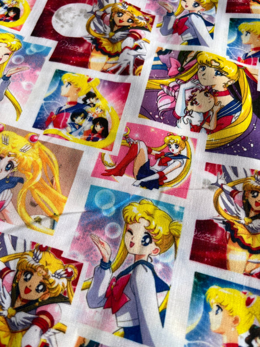 SAILOR SCOUTS - Polycotton Fabric from Japan