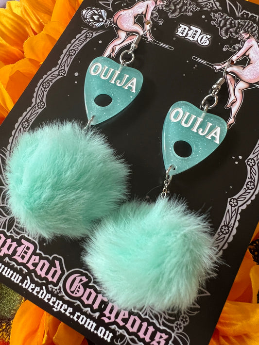 FLUFF GOTH - Aqua Ouija Earrings